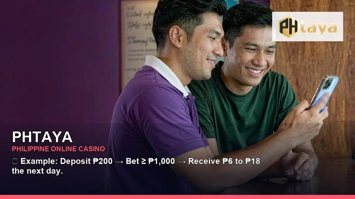 PHTAYA download mobile casino app featuring a Philippine casino game interface with a multi device composition