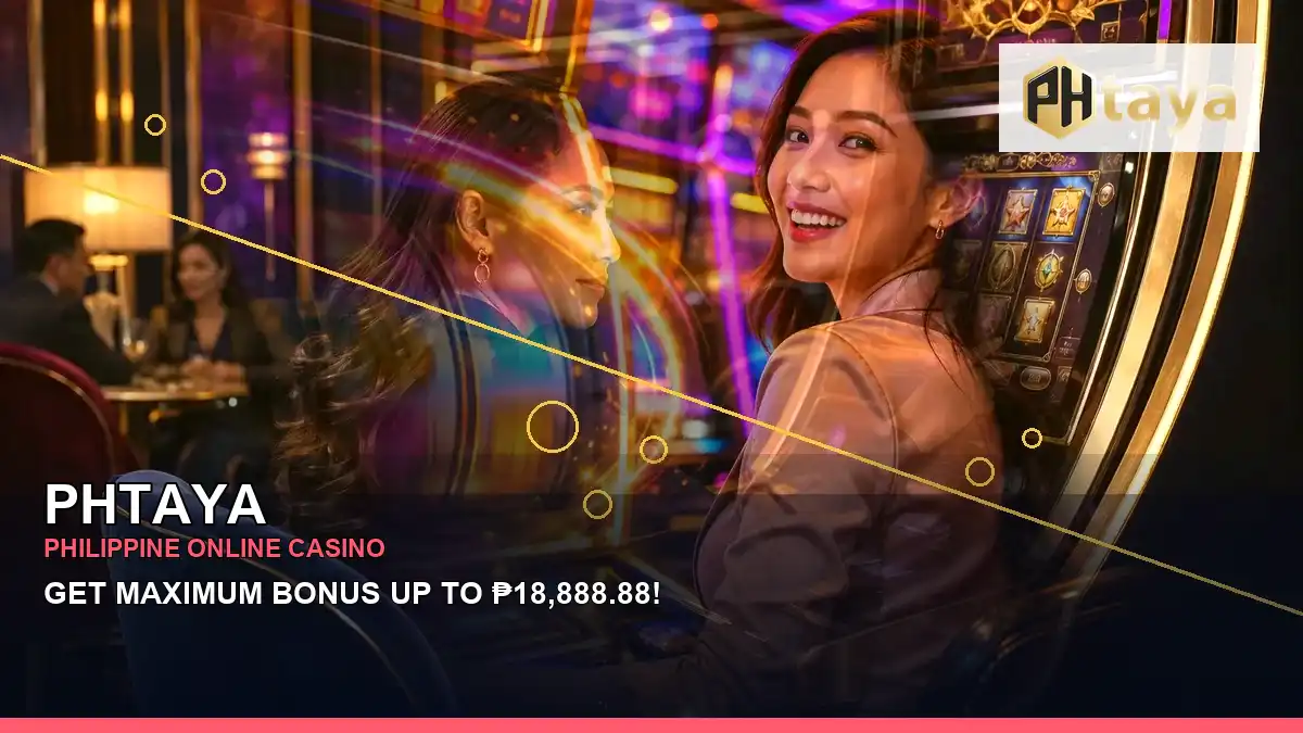 PHTAYA coins casino cashback rewards in a layered collage scene for the PHTAYA brand search, casino access, games, account