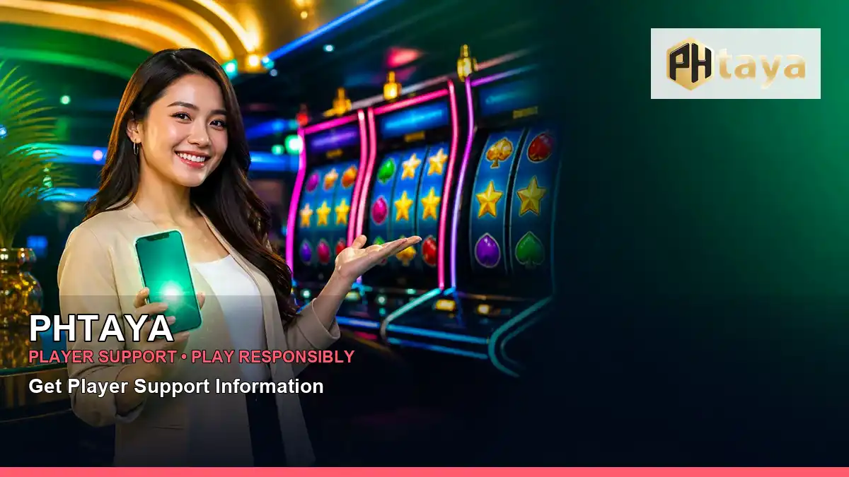 PHTAYA casino first deposit rewards featuring an adult Filipina casino host with a radiant composition